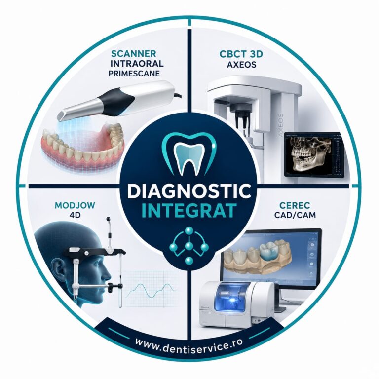 Flux digital CEREC · scanare, design și frezare în clinică